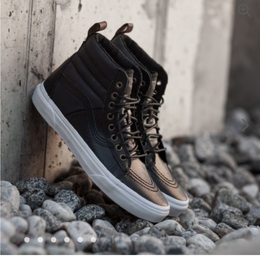 VANS SK8-HI 46 MTE (PEBBLE LEATHER) Black
